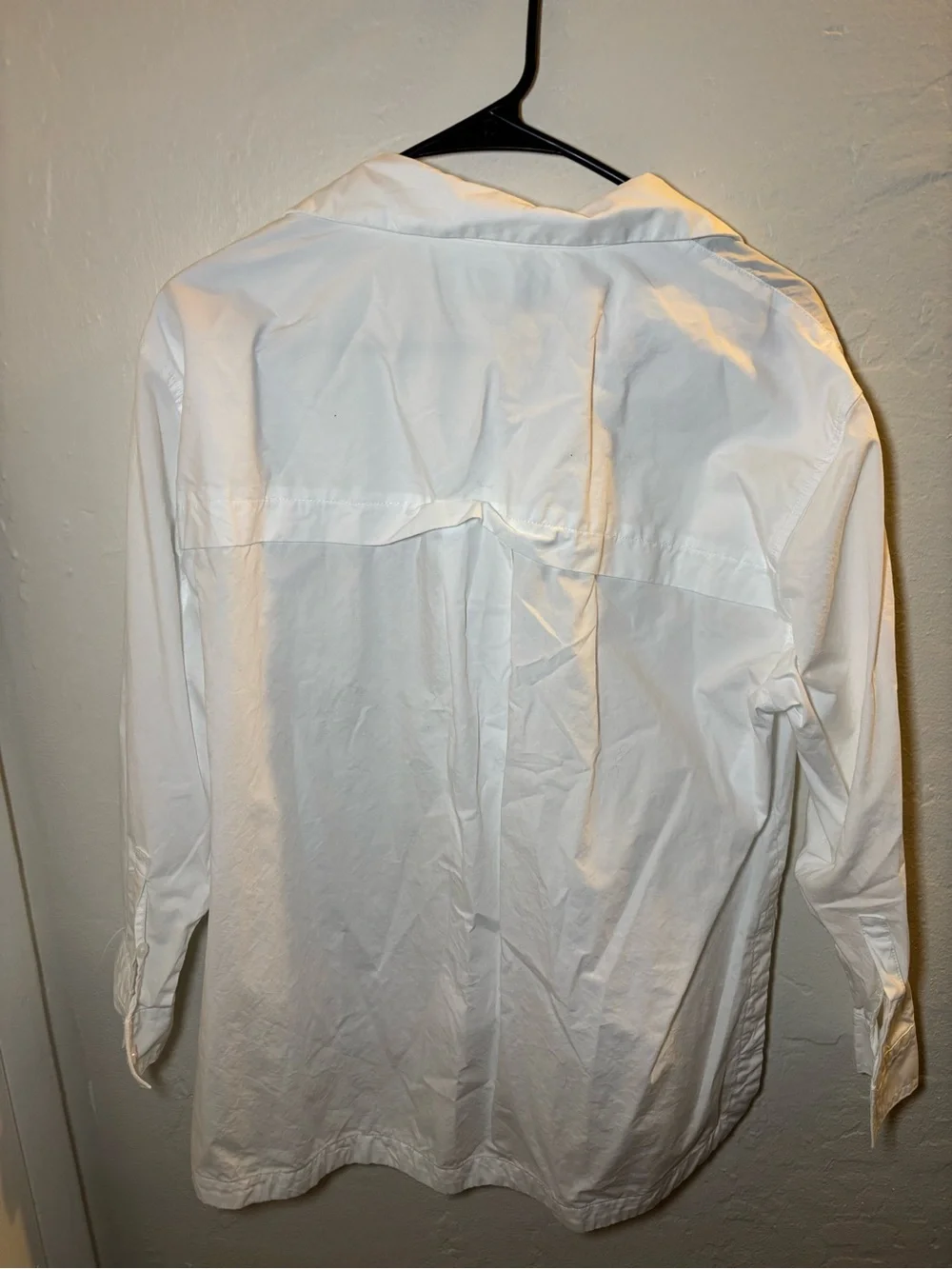 Banana Republic White Lightweight Button-Front Shirt Jacket